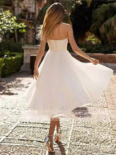 Schlichtes Bustier-Brautkleid
